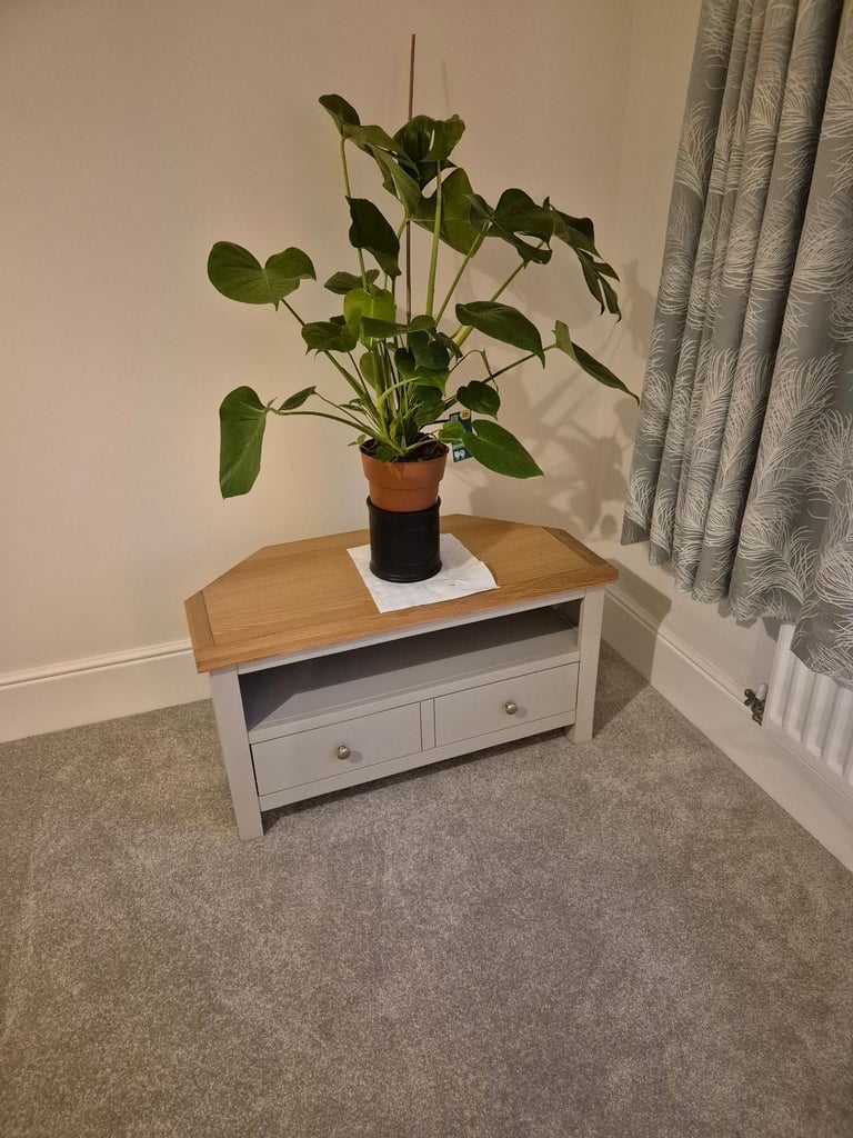 Farrow Grey corner TV unit 