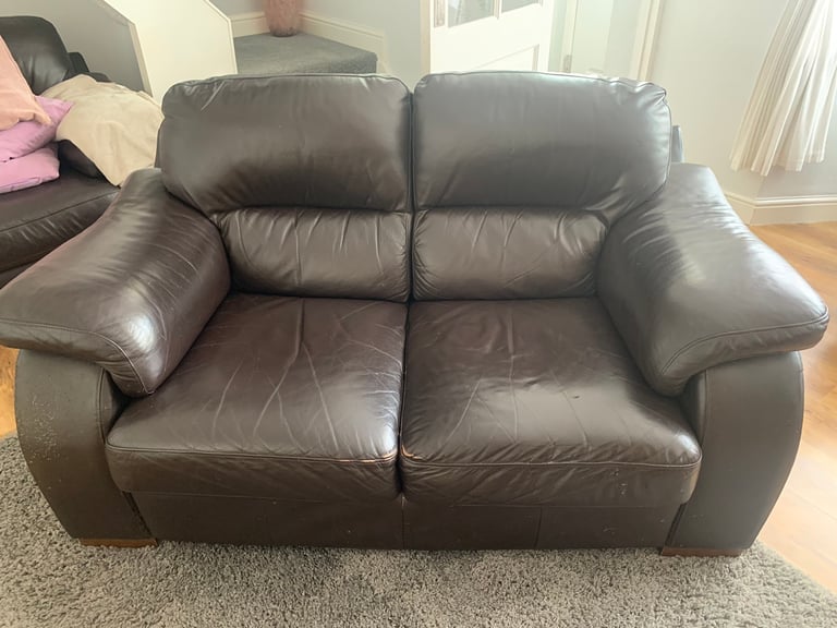 FREE 2 Seater Leather Sofa COLLECTION ONLY