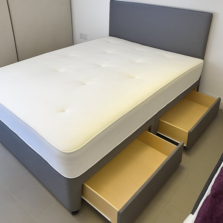 image for Durable Divan Bed with Quality Mattress Support and Hidden Storage Compartments