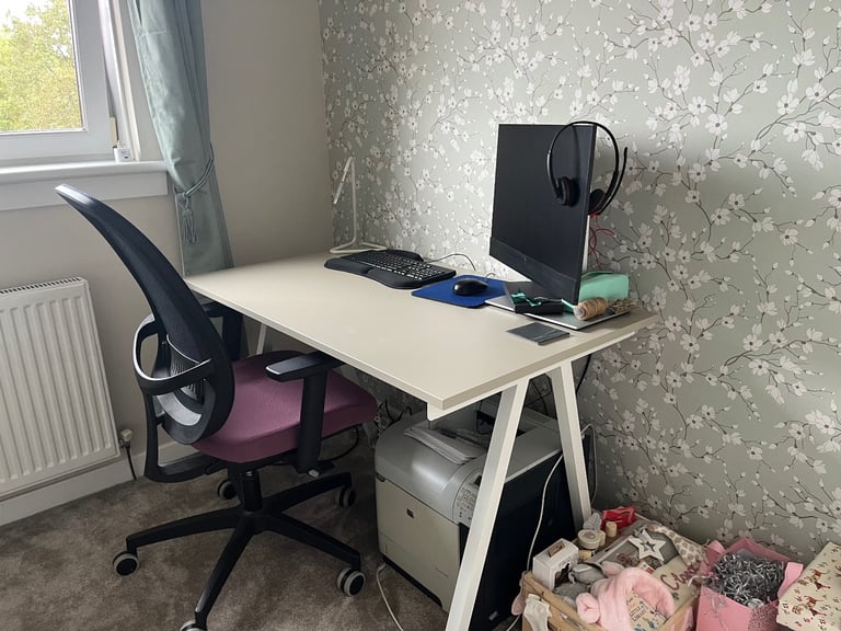 Home office desk and chair