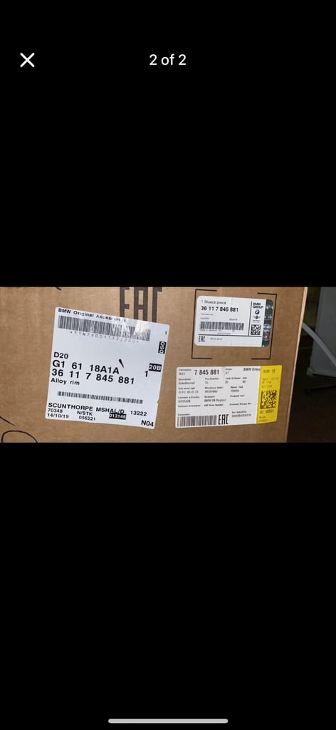 Genuine BMW Alloy Wheels 400M M Sport – Brand New in Box