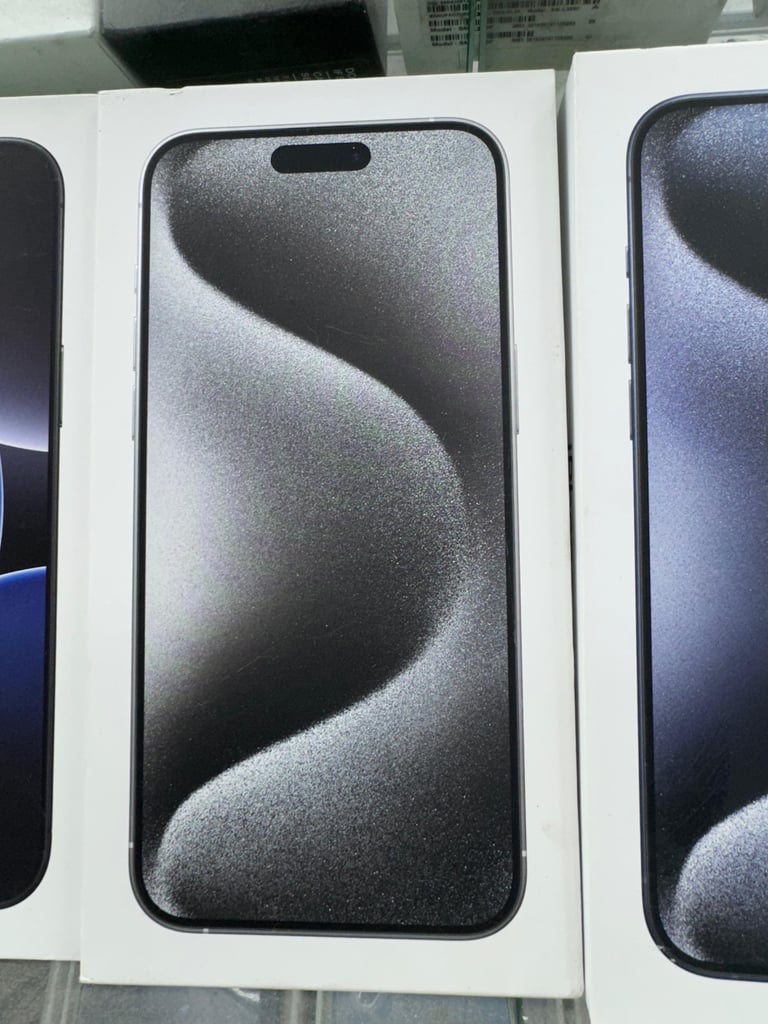 iPhone 15 Pro BRAND NEW BOX ONE YEAR OFFICIAL WARRANTY 