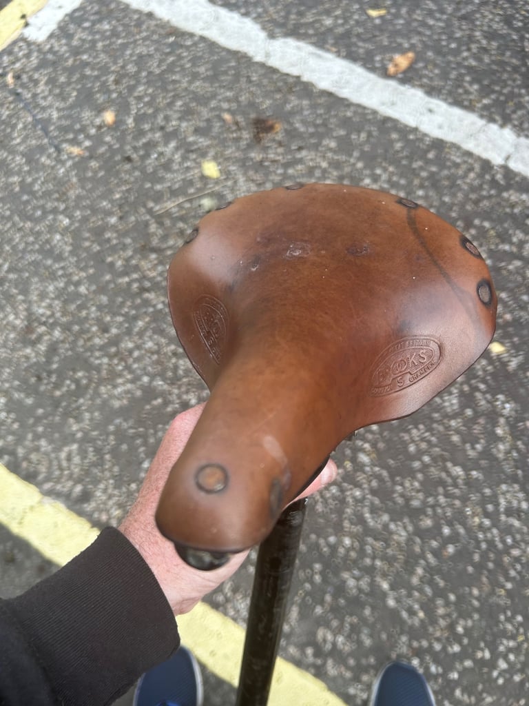 Vintage brooks leather saddle