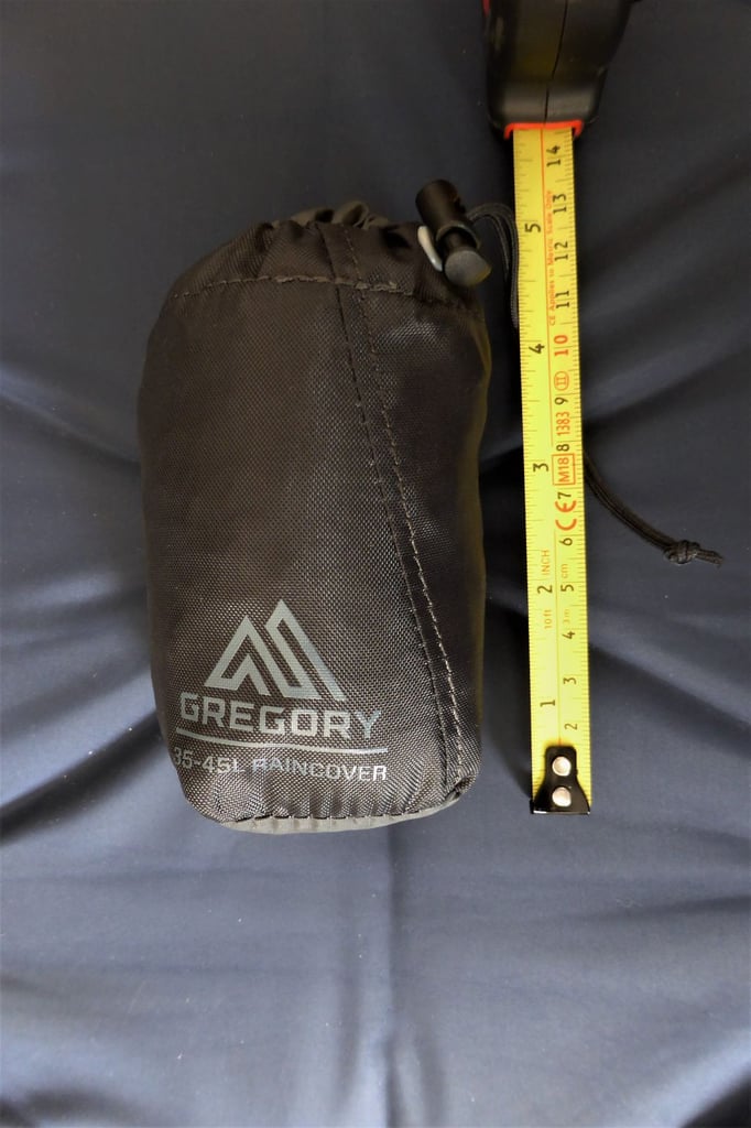  Gregory Pro 35-40L (Large) Raincover Never Used.