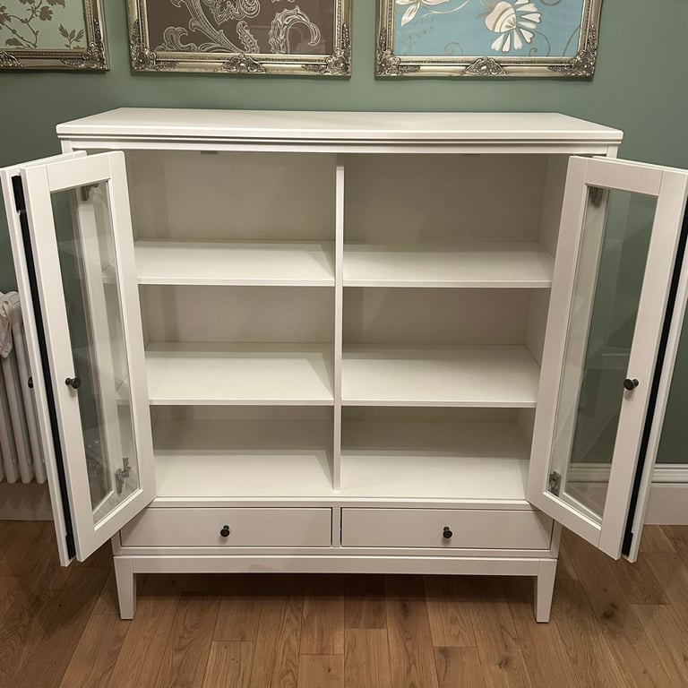 IKEA IDANAS Display Cabinet with Glass Doors