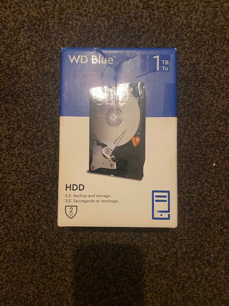 WD Blue 1TB 3.5’ Internal Hard Drive - 5400 RPM Class, SATA 6 Gb/s, 64MB Cache