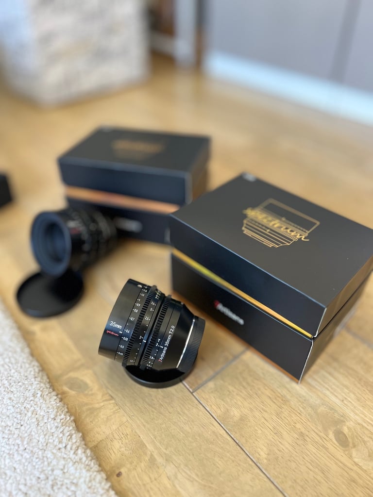 image for 7Artisans 35 and 50 mm T2 for E-Mount Sony Full Frame. 