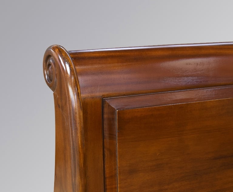 Handmade Mahogany Sleigh Bed King size bed frame