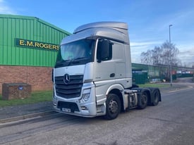 12 PLATE MERCEDES ACTROS 2545 6X2 TRACTOR UNIT