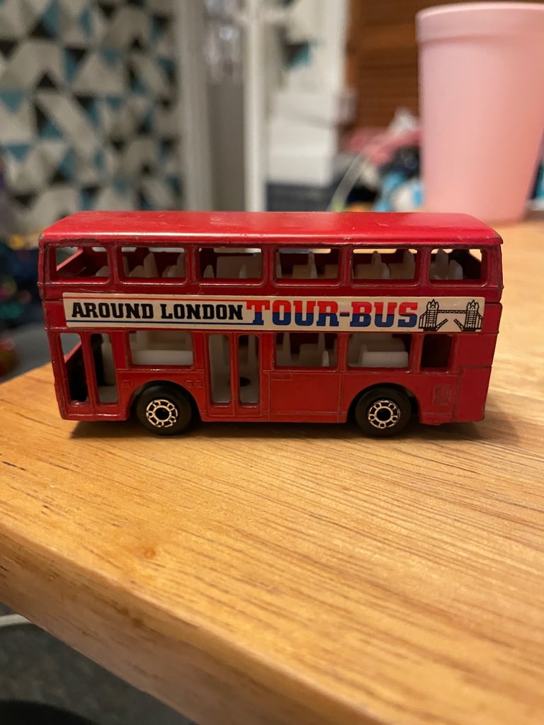 Vintage Matchbox Leyland Titan "Around London Tour Bus"