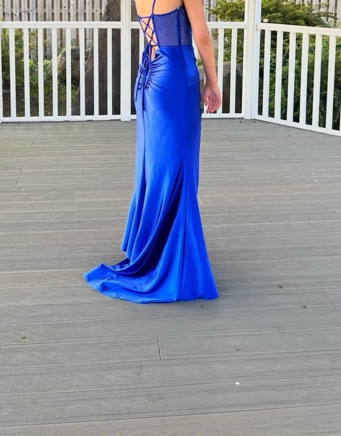 image for Royal blue prom dress/gown size 8 worn once