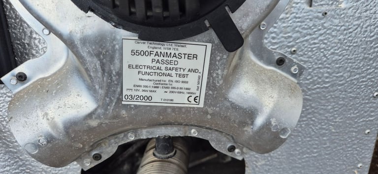 CARVER 5500A TURBO FANMASTER gas and electric heater for camper caravan motohome.