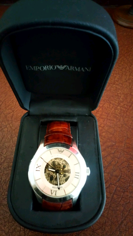 image for Emporio armani gents watch 2009, mechanical (auto) wind,AR 4646, boxed