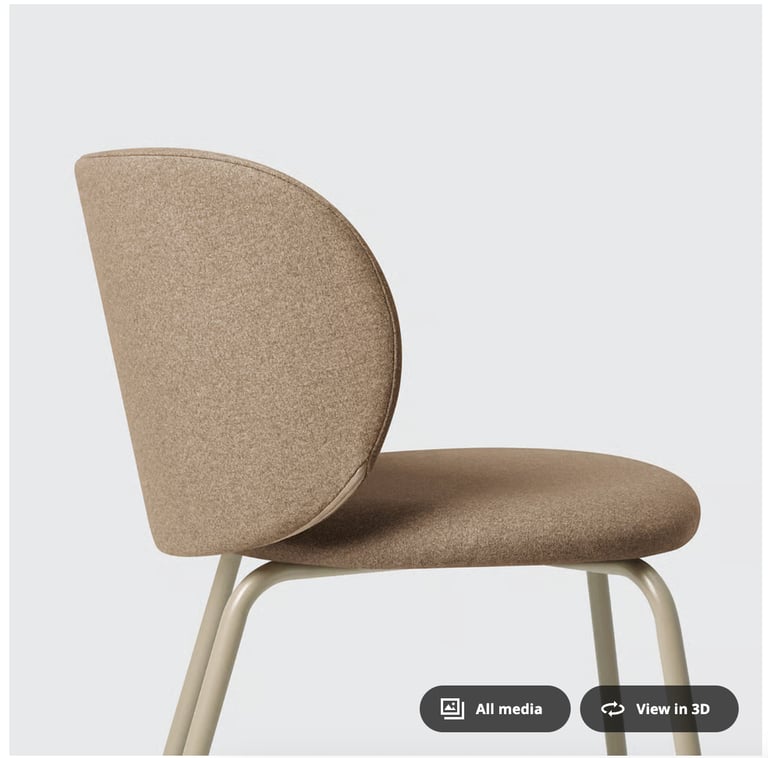 Set of 4 IKEA Upholstered Dining Chairs