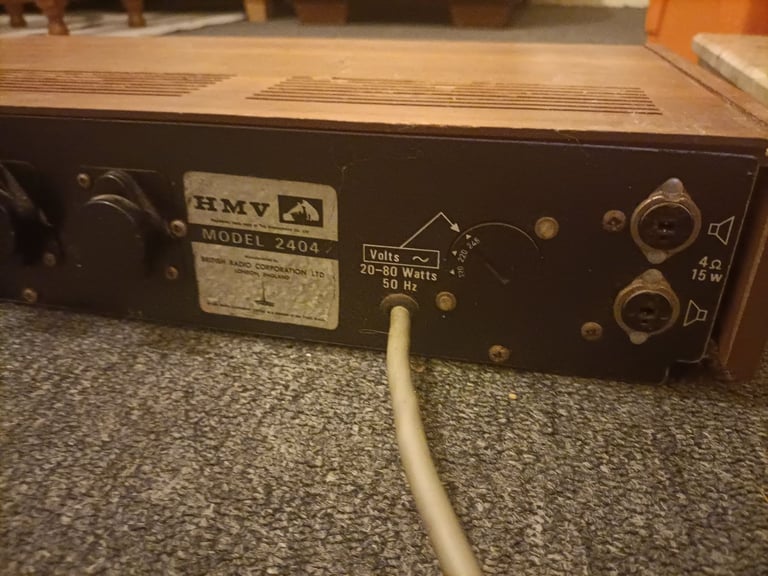 Vintage HIFI system Record player by Lenco Amp/Tuner Ferguson, Speakers by Hitachi.