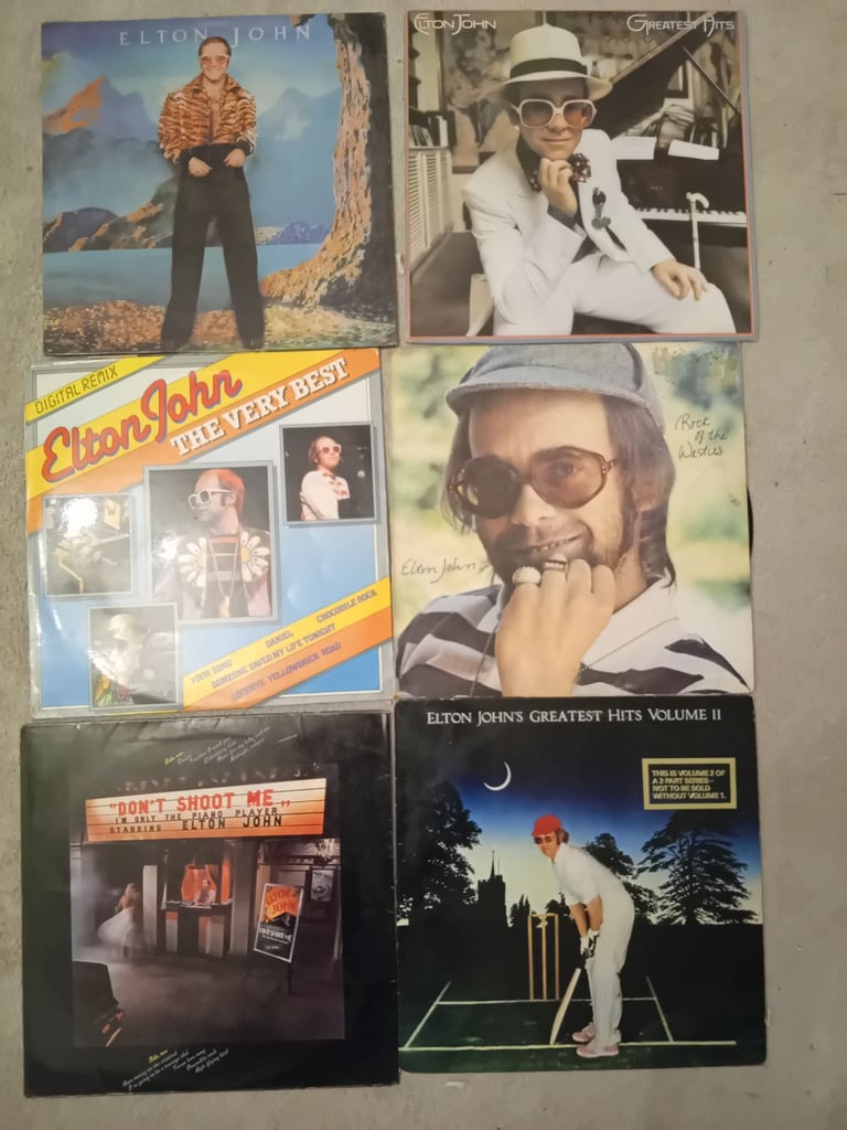 image for Elton John Albums 12&quot; x 6