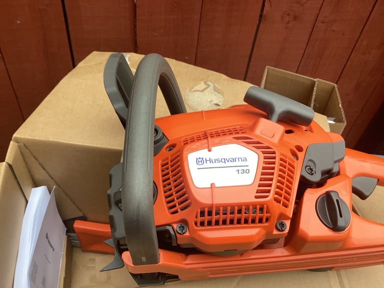 Husqvarna 130 chainsaw 14 in petrol brand new still in box 