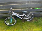 child bike ideal for 4-8 years old 20’ tyres white with flowers 