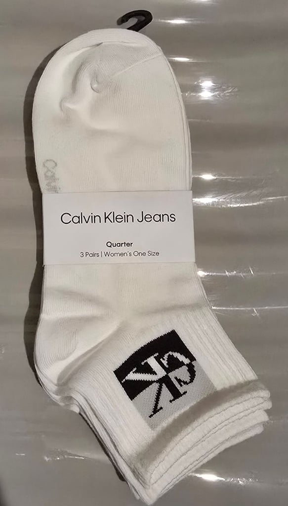 image for Calvin klein quarter socks 3 pack