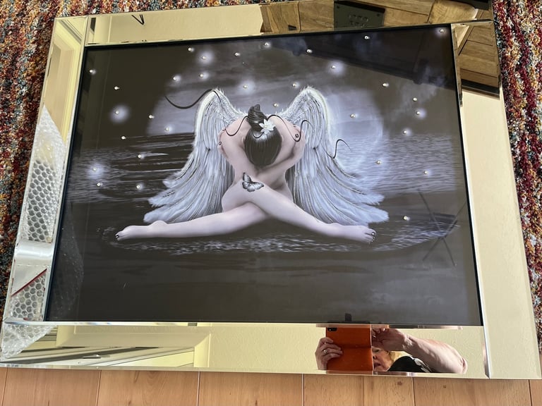 image for Liquid Art Jewelled Angel Picture
