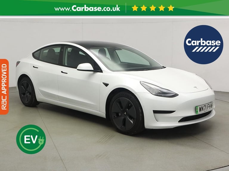 2021 Tesla Model 3 Standard Range Plus Saloon 4dr Electric Auto RWD (241 bhp) Saloon ELECTRIC Aut...