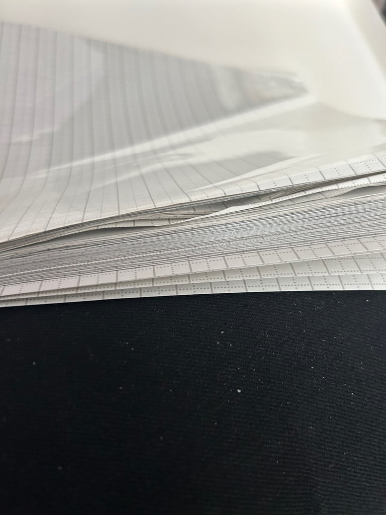 Box of OHP overhead write on film.