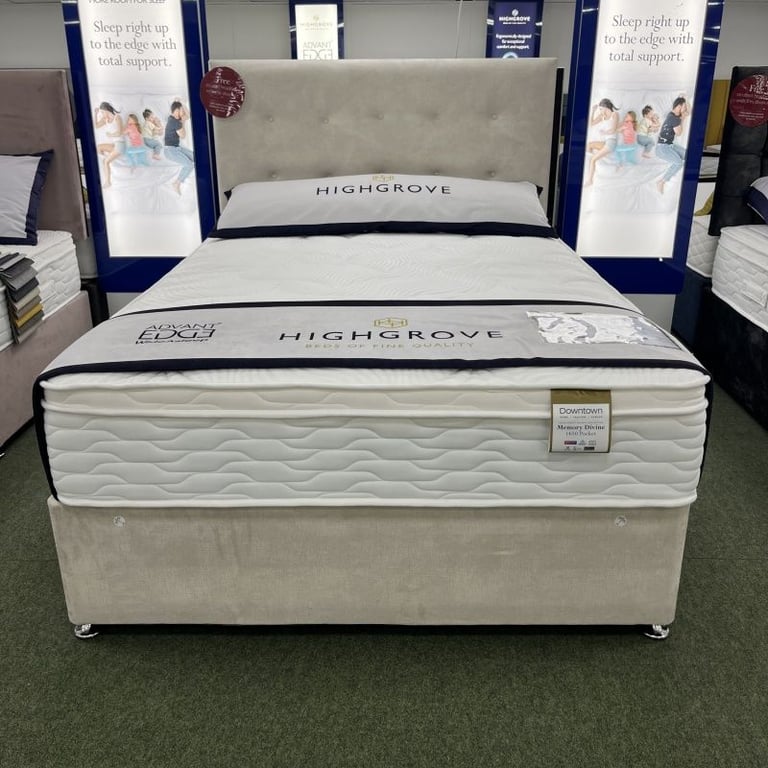 image for Double Size Divan Base with 2 or 4 Drawers – Various Colours  **