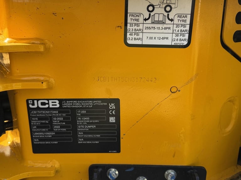 2022  JCB IT-2 High Tip Dumper Skip Dumper