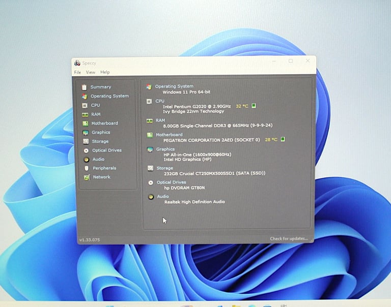 HP Intel Pentium G2020 All-in-One AIO PC Computer Wi-Fi and Microsoft Office