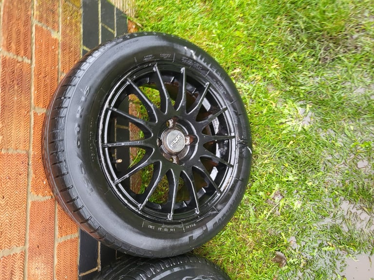 15 inch 4x100 Fox Racing Alloy wheels 