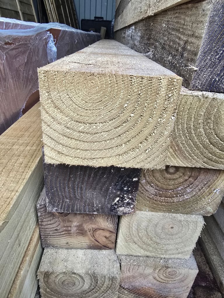 image for 5x4 125x100x2400 fence timber posts sleepers