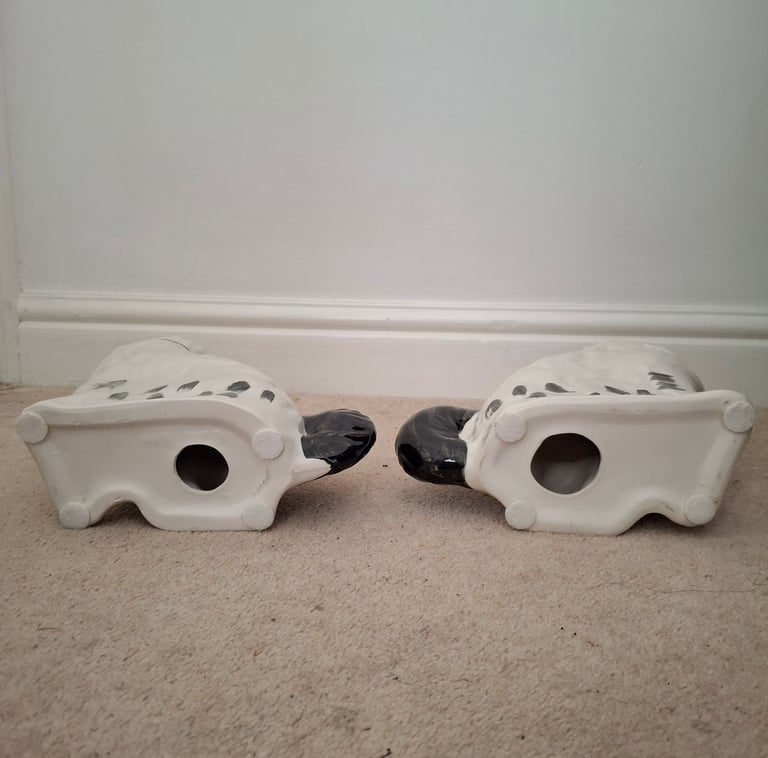 Vintage Staffordshire King Charles Spaniel Style Dog Ornaments