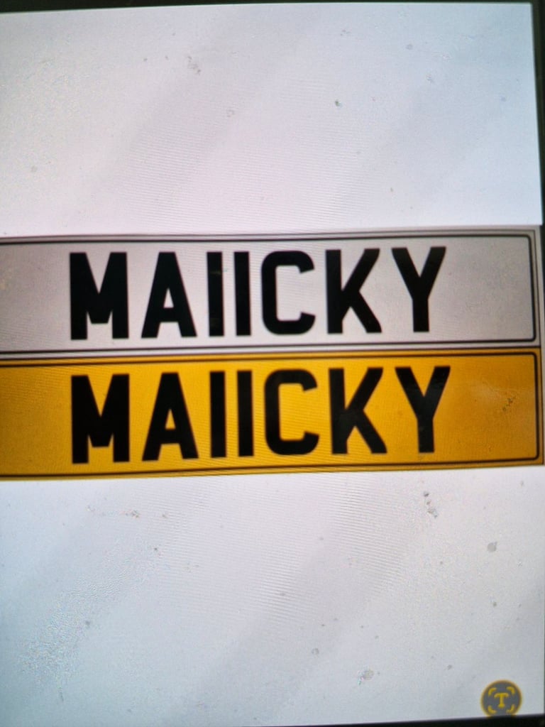 image for MA11CKY Registration 