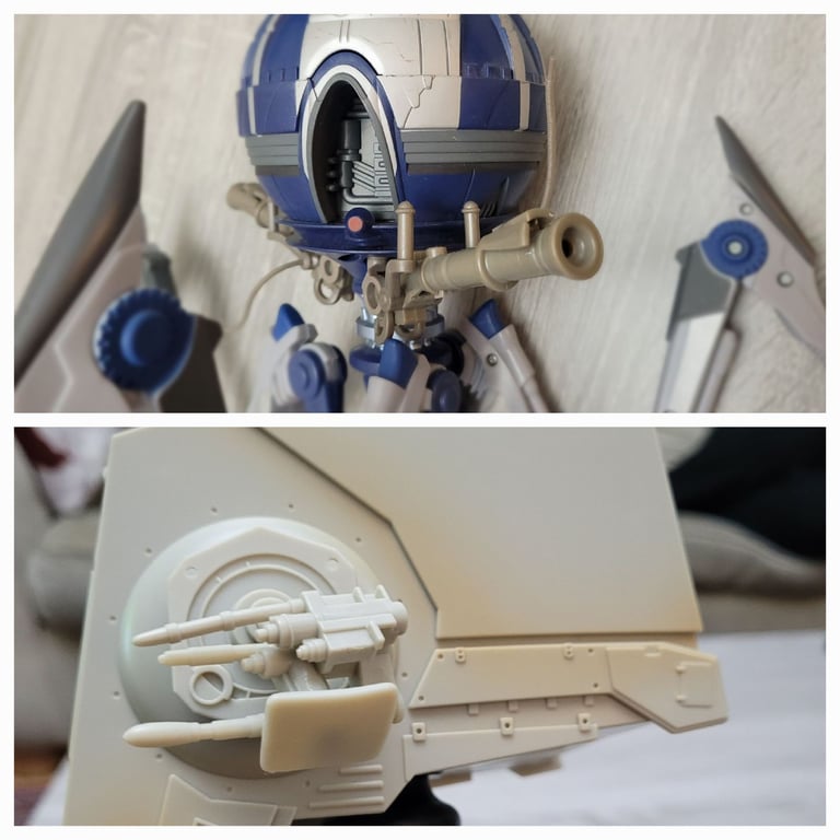 image for Star Wars - Octuptarra droid/ship & AT-ST Scout Vehicle