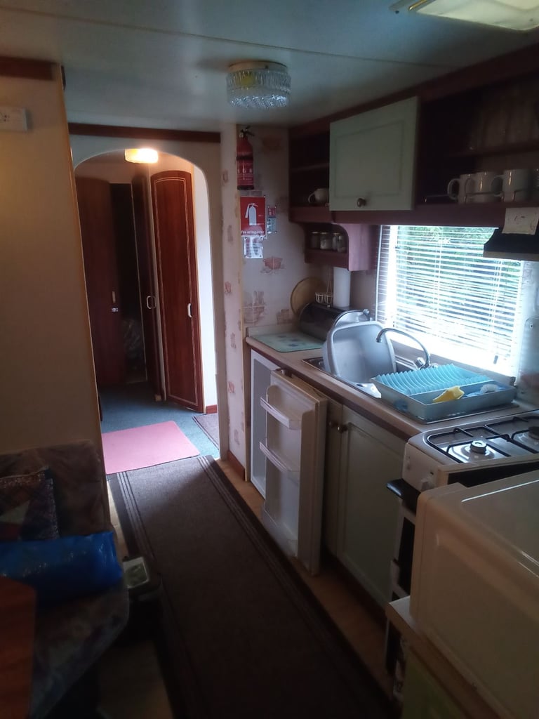 Static holiday caravan   near aberdour  fife,  scotland, 
