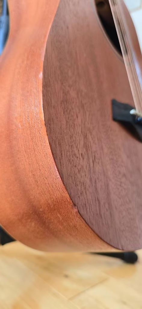 Taylor BT2 guitar with gig-bag in lovely condition with rich sound.