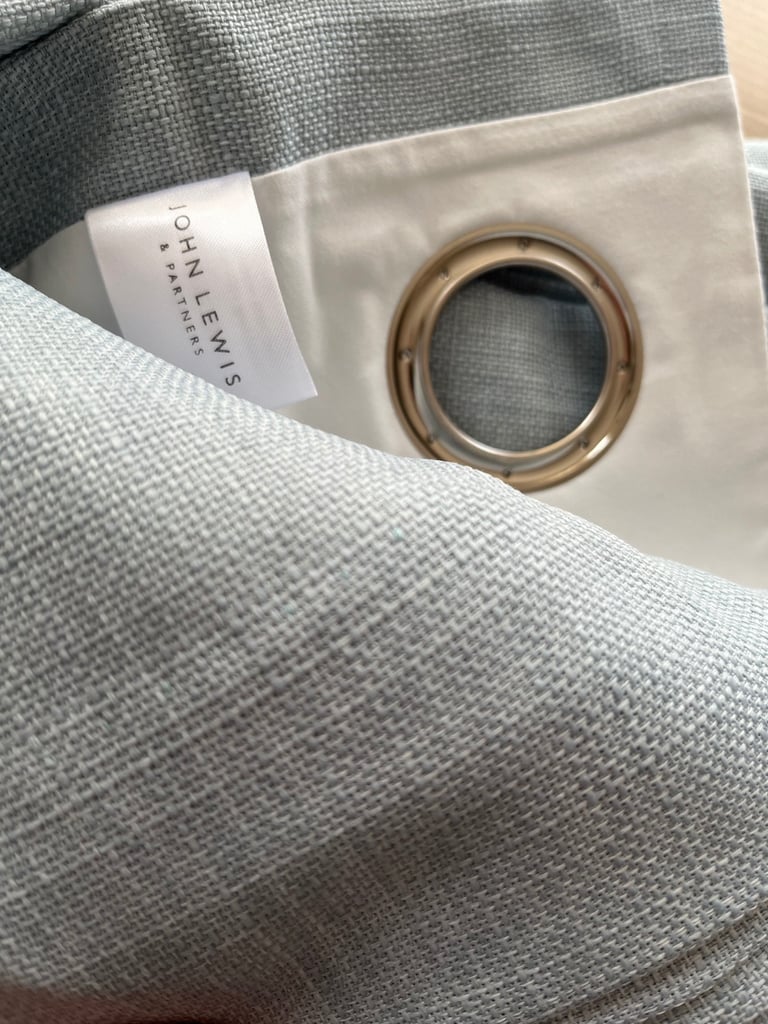 1 pair of blackout/thermal lined eyelet curtains