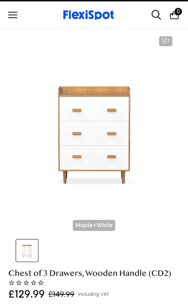 Purchased New in June - 3 drawers - Excellent Condition 