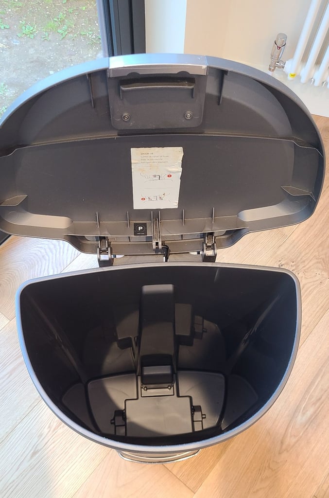 simplehuman CW1357 50L Semi-Round Kitchen Pedal Bin with Lid Lock
