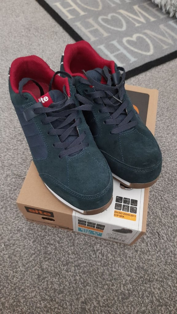 image for Safety trainers - size 9 Navy (brand new, never worn)