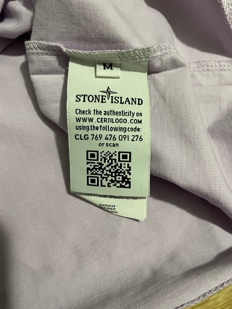 Stone island t shirt lilac 