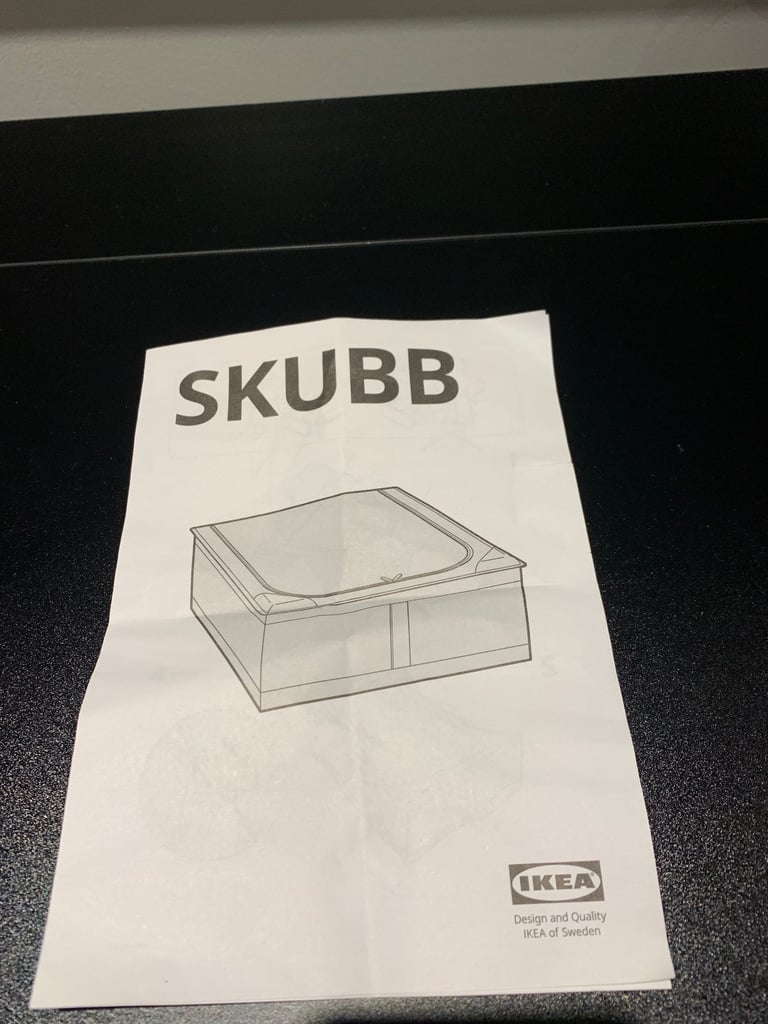 As Good As New-£10 for 3 of SKUBB Storage case, dark grey