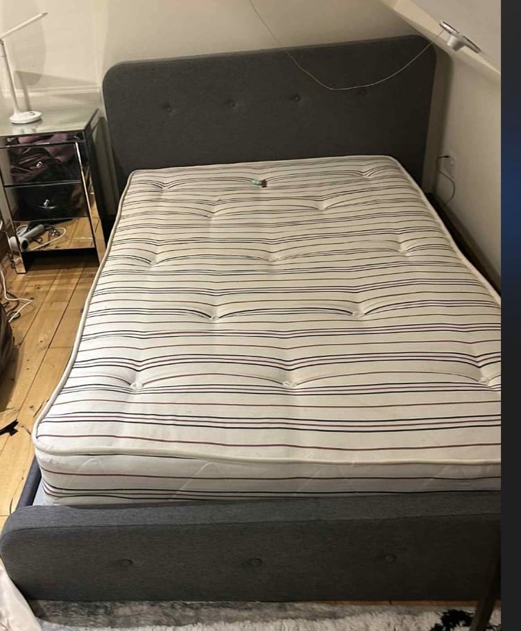 image for Double bed frame+Matress