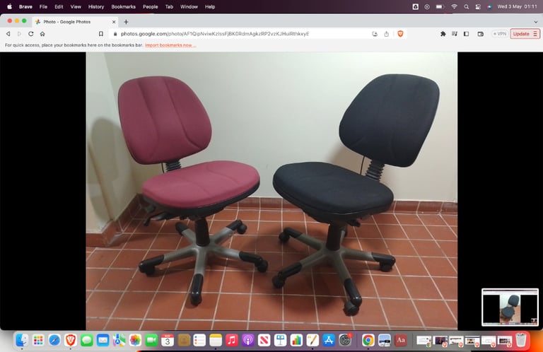 Two RH Logic 200 ergonomic swivel office chairs on wheels excellent central London bargain