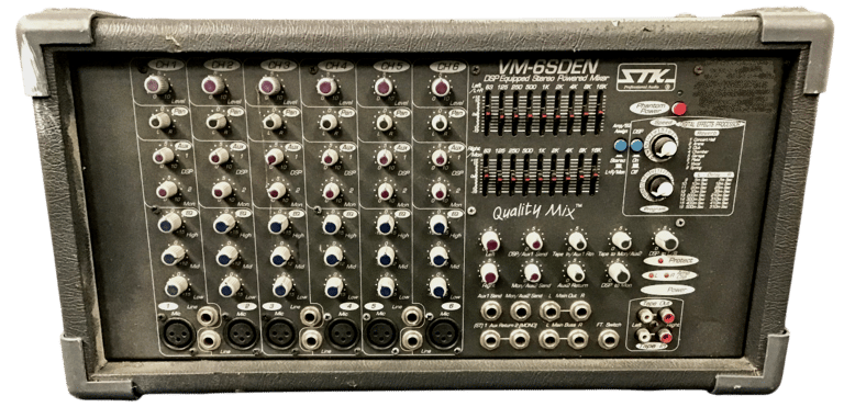 PA MIXER AMPLIFIER & SPEAKERS