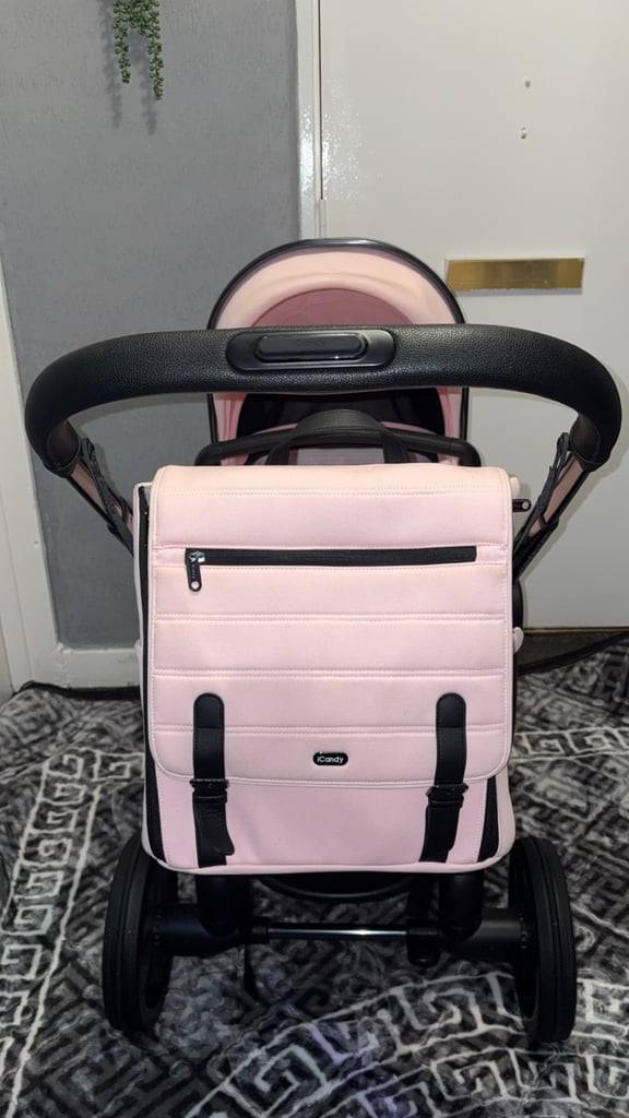 Icandy pink pram
