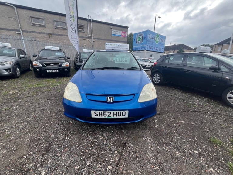 Cheap 2002 Honda Civic 1.4i Vision 5dr HATCHBACK Petrol Manual for sale in Glasgow, City of Glasgow