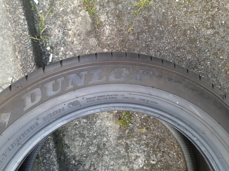 Pair of Dunlop 225 60 18 Tyres in West London Area