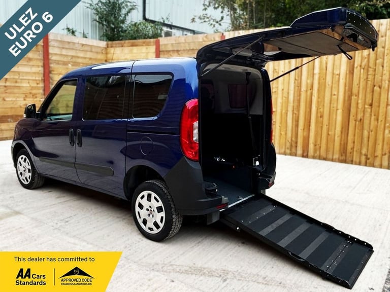 image for 2018 Fiat Doblo 4 Seat Wheelchair Accessible Disabled Access Vehicle WAV MPV Petrol Manual