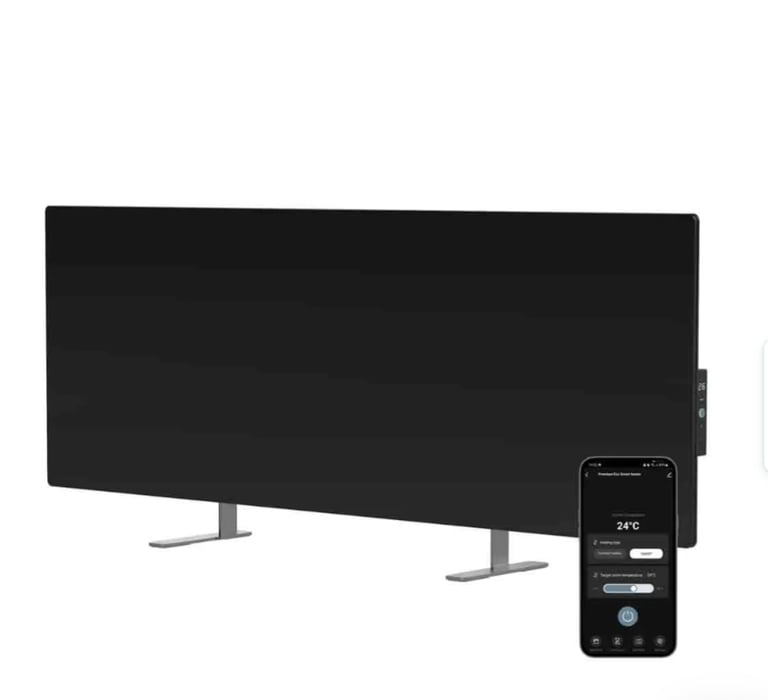 AENO Smart panel heater in black